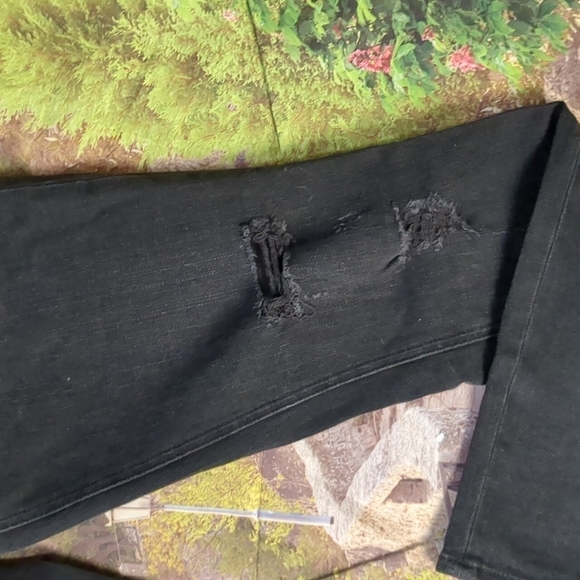 RAG & bone black distressed skinny jeans size 28 - Picture 2 of 7